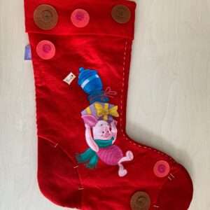 CALZA BEFANA CON BOTTONI WINNIE THE POOH PIMPI ADDOBBI DECORAZIONI NATALE Natale