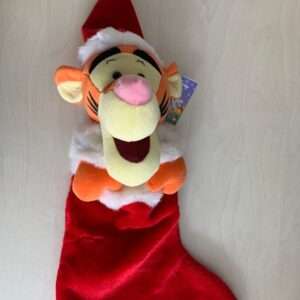 CALZA BEFANA CON PELUCHE WINNIE THE POOH TIGRO ADDOBBI DECORAZIONI NATALE Natale