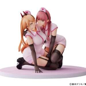 Chainsaw Man Pvc Statua 1/7 Power & Makima Nurse Ver. 14 Cm Furyu