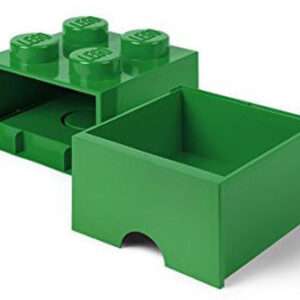 CONTENITORE LEGO BRICK 4 CASSETTO VERDE GADGET