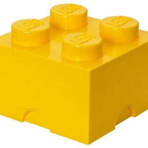 CONTENITORE LEGO BRICK 4 GIALLO GADGET