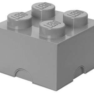 CONTENITORE LEGO BRICK 4 GRIGIO - GADGET