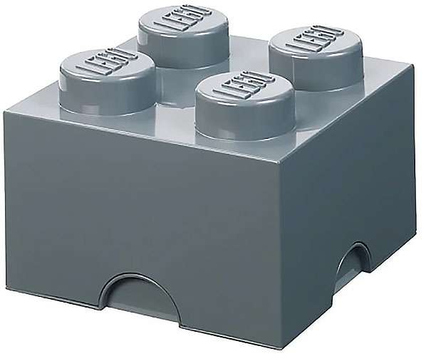 CONTENITORE LEGO BRICK 4 GRIGIO SCURO LEGO - GADGET