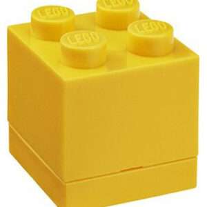 CONTENITORE LEGO MINI BOX 4 GIALLO GADGET