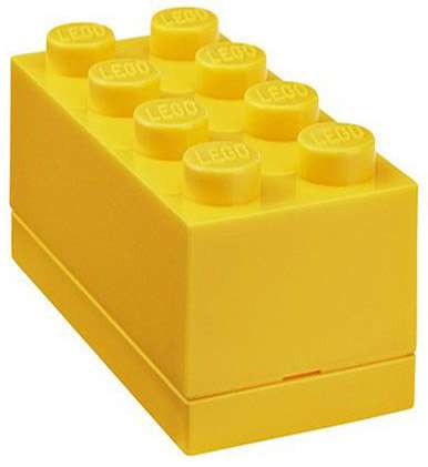 CONTENITORE LEGO MINI BOX 8 GIALLO GADGET