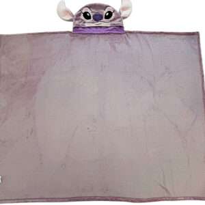 COPERTA IN PILE CON CAPPUCCIO DISNEY STITCH ANGEL DISNEY STITCH - ACCESSORI