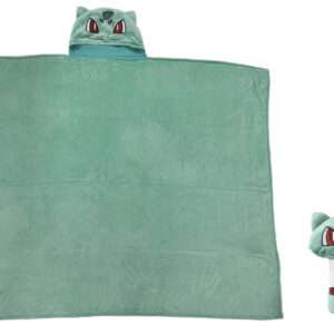 COPERTA IN PILE CON CAPPUCCIO POKEMON BULBASAUR POKEMON - ACCESSORI