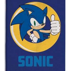 COPERTA IN PILE SONIC OK THE HEDGEHOG - ACCESSORI