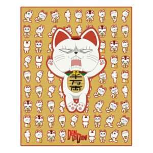 Dandadan Blanket Turbo Granny (Maneki-neko) 120 X 153 Cm Sakami Merchandise