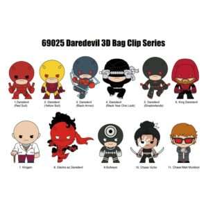 Daredevil 3d Pvc Bag Clips Classic  Con Figura Int.
