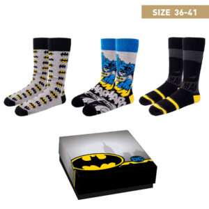 Dc Comics Batman Confezione da 3 Paia di Calzini (Size 36-41) Cerdà