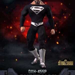 Dc Comics Dynamic 8ction Heroes Action Figura 1/9 Superman Black Suit 20 Cm Beast Kingdom Toys