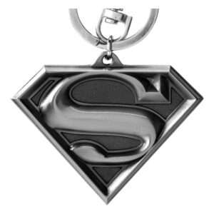 Dc Comics Metal Portachiavi Superman Logo Con Figure Int.