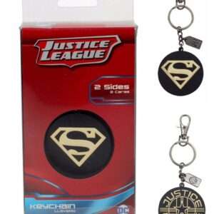 Dc Comics Portachiavi Logo Superman dorato e Justice League Sd Toys