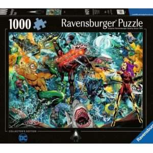 Dc Comics Puzzle Aquaman (1000 Pezzi) 70 x 50 Cm Ravensburger
