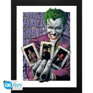 Dc Comics Stampa Incorniciata "The Joker Haha Cards" (30x40 Cm) GB Eye