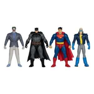 Dc Direct Action Figure 4-pack Superman, Joker, Batman e Figlio 7Cm Mcfarlane Toys