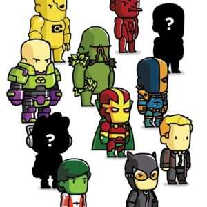 DC DIRECT SCRIBBLENAUTS UNMASKED S.4 MINI DISP(18) FIGURA