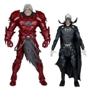 Dc Multiverse Mcfarlane Da Collezioneedition Action Figura 2-pack -04 Batman Who Laughs (knight Armor) & Merciless (dark