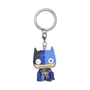 Dc Patchwork Pop! Vinile Portachiavis 4 Cm Batman  Funko