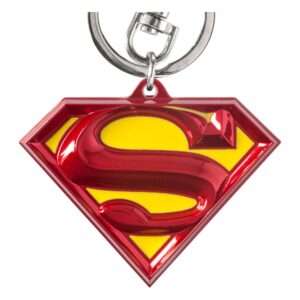 Dc Pewter-portachiavi Superman Logo Coloured Con Figure Int.
