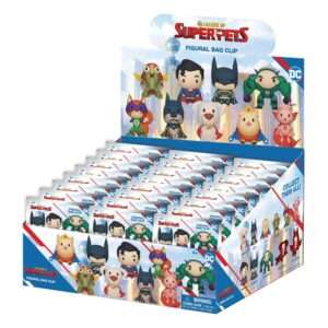 Dc Super Pets 3d Pvc Bag Clips Series 1  Con Figure Int.