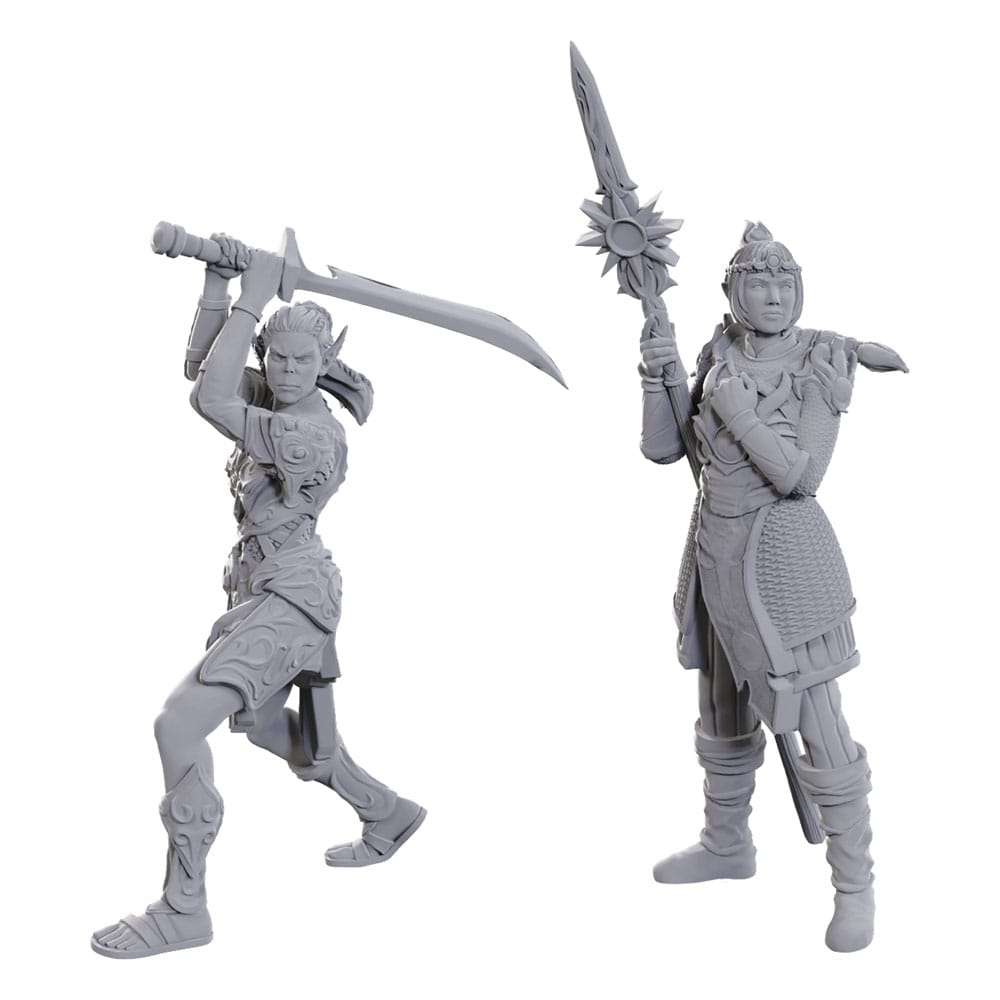 D&d Nolzur's Marvelous Miniatures Unpainted Miniature Lae'zel & Shadowheart Wizbambino