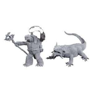 D&d Nolzur's Marvelous Miniatures Unpainted Miniatures Tortle Druid & Wild Shape Gigante Lizard Wizbambino