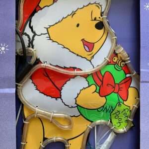 DECORAZIONE LUMINOSA PVC WINNIE THE POOH WINNIE CON LUCI 47 CM ADDOBBI NATALE