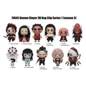 Demon Slayer 3d Pvc Bag Clips Series 7  Con Figura Int.
