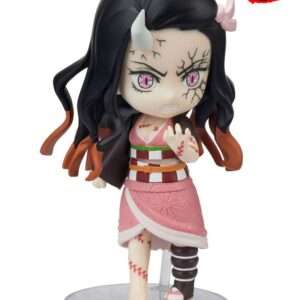 Demon Slayer: Kimetsu No Yaiba Figuarts Mini Action Figura Nezuko Kamado Demon Form Advancing Ver. 9 Cm Bandai Tamashii Nations