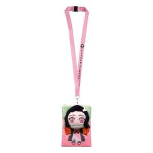 Demon Slayer: Kimetsu No Yaiba Lanyard Nezuko Deluxe Con Pouch Porta Carte Con Figure Int.