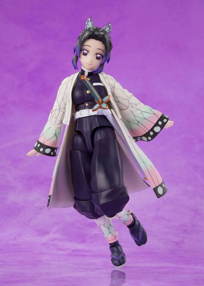 Demon Slayer: Kimetsu No Yaiba S.h.figuarts Action Figura Shinobu Kocho 13 Cm Bandai Tamashii Nations