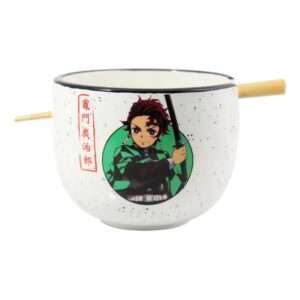 Demon Slayer Ramen Ciotola Con Bacchette Cinesi Tanjiro 414 Ml Just Funky