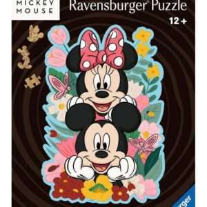 Disney In Legno Jigsaw Puzzle Mickey & Minnie (300 Pezzi) Ravensburger