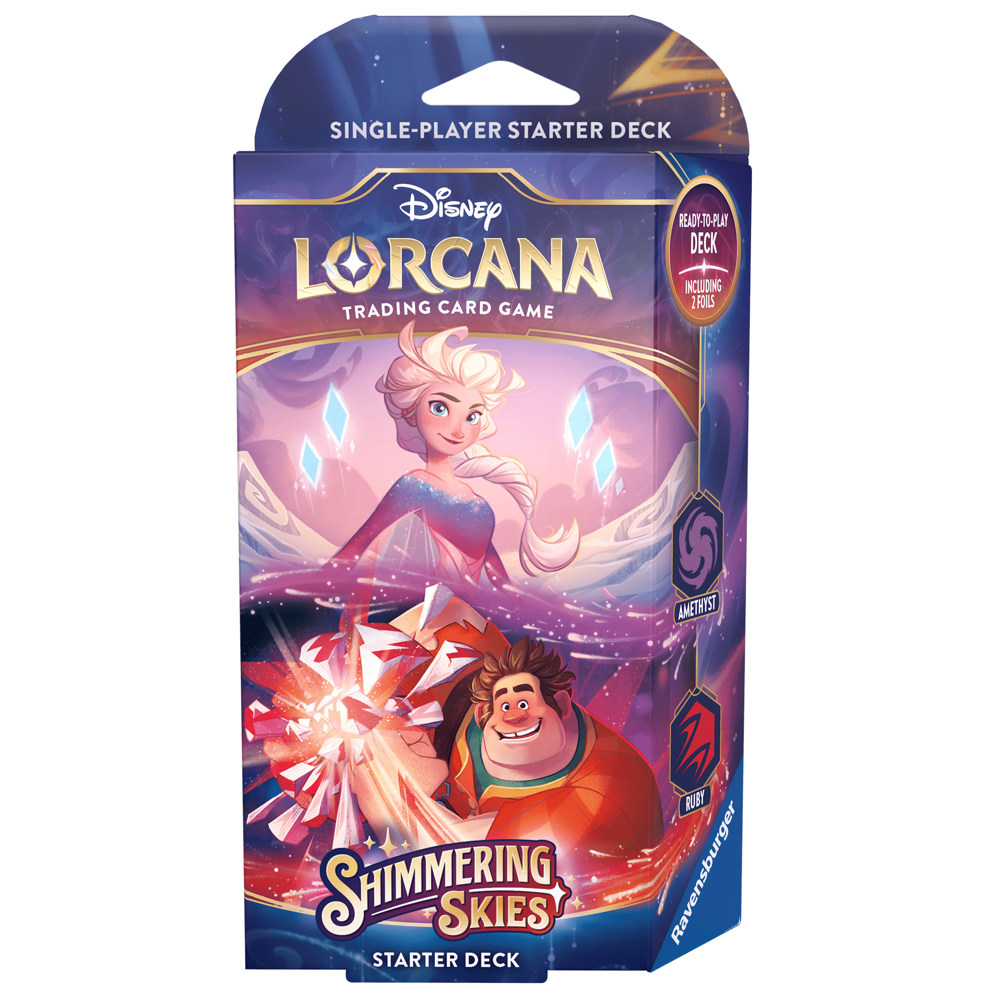Disney Lorcana Shimmering Skies Starter Deck Amethyst/Ruby (ENG) Ravensburger