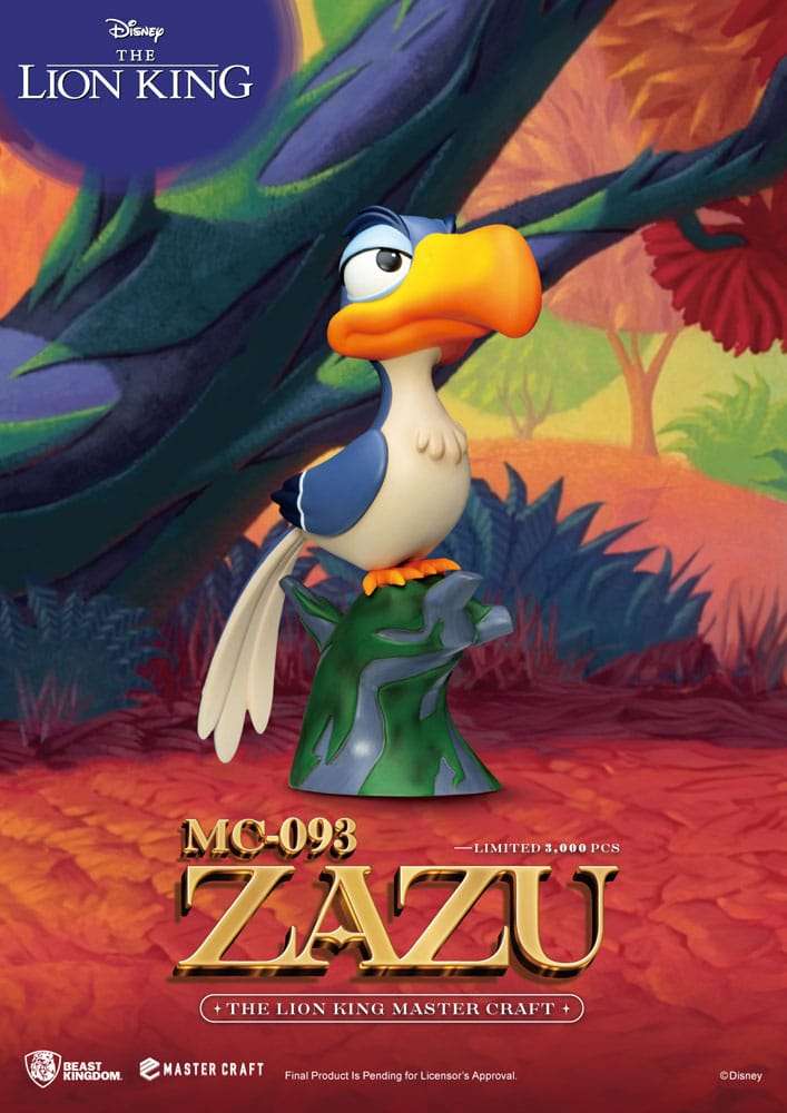 Disney Master Craft Statua Il Re Leone Zazu 20 Cm Beast Kingdom Toys