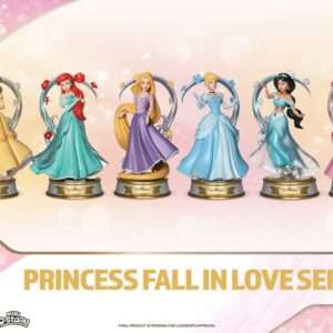Disney Mini Diorama Stage Statuas Princess Fall In Love Series 12 Cm Beast Kingdom Toys