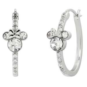 Disney Minnie Hoop Orecchini Silver Peers Hardy