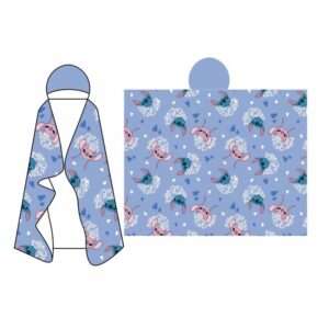 Disney Stitch Coral hooded blanket 120x150cm Disney