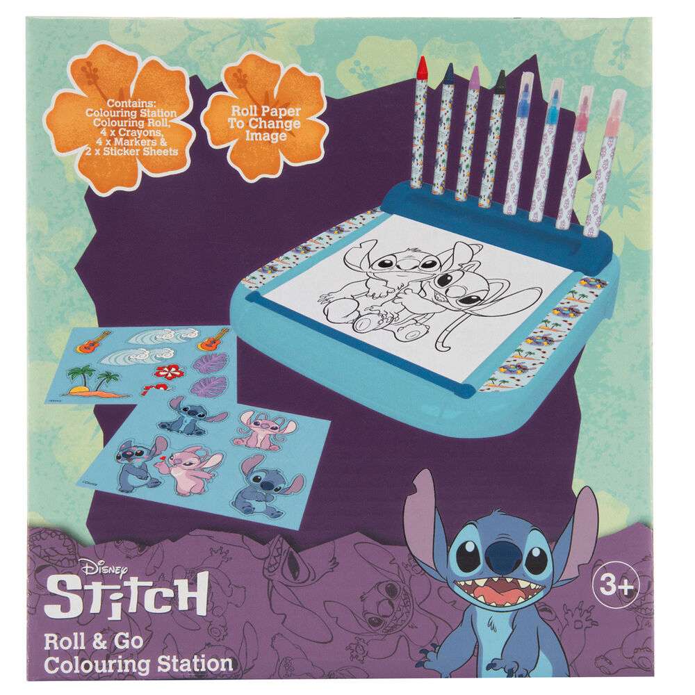 Disney Stitch roll & go colouring station Cyp Brands