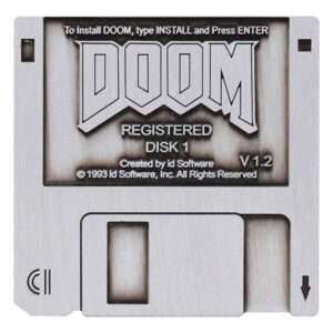 Doom Spilla Badge Floppy Disk Edizione Limitata Fanattik