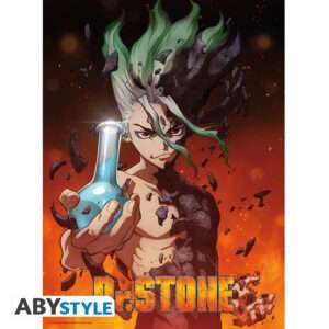 Dr Stone Poster "Senku" 52x38 Cm Abystyle