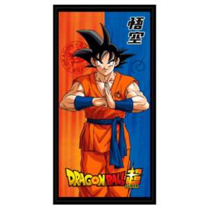 Dragon Ball Super Telo Mare Asciugamano in Poliestere Goku 140x70 Cm