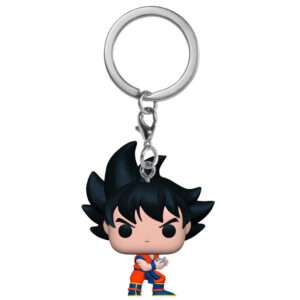 Dragon Ball Z Portachiavi Funko Pop Vinile Figura Goku Con Onda Energetica 4 cm