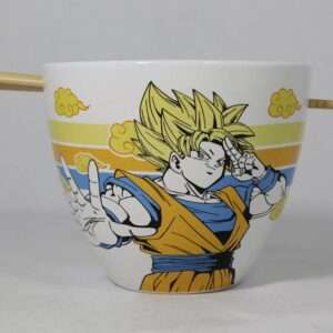 Dragon Ball Z Ramen Ciotola Con Bacchette Cinesi Goku 473 Ml Just Funky