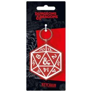 Dungeons & Dragons-d20 Rubber Portachiavi Portachiavi Pyramid International