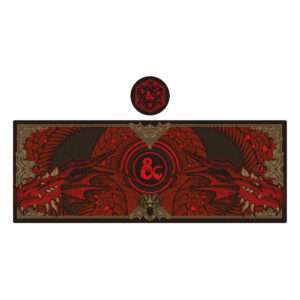 Dungeons & Dragons Desk Pad & Sottobicchiere Set Graphic Fanattik