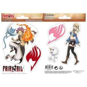 Fairy Tail - Adesivi - 16x11cm/ 2 Fogli - Natsu & Lucy X5 - Abystyle