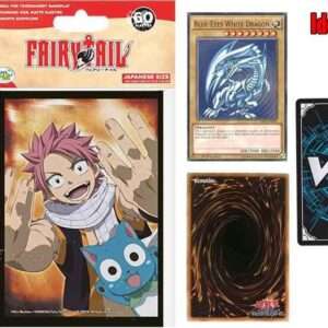 Fairy Tail Bustine Protettive Natsu e Happy 62 x 89 mm Do Not Panic Games